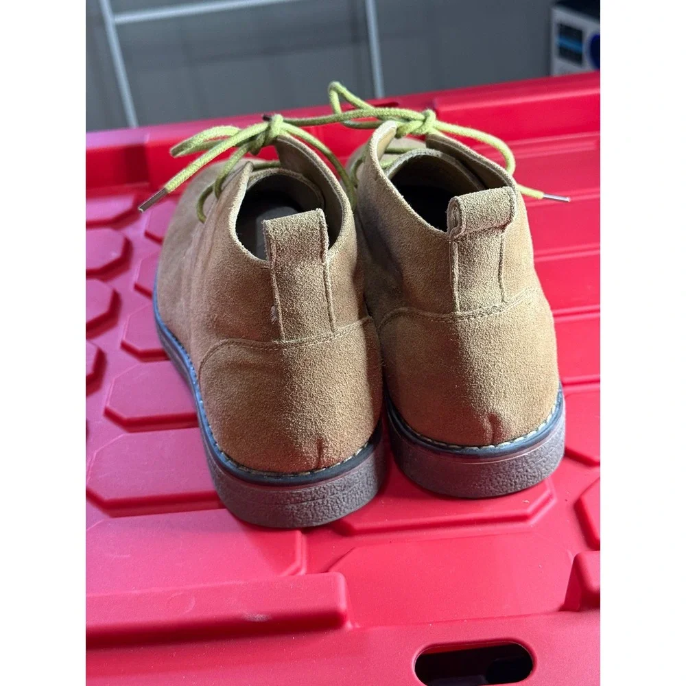 GH Bass & Co Pearce Mens Tan Suede Chukka Boots Size 8 D Desert Lime Green Laces